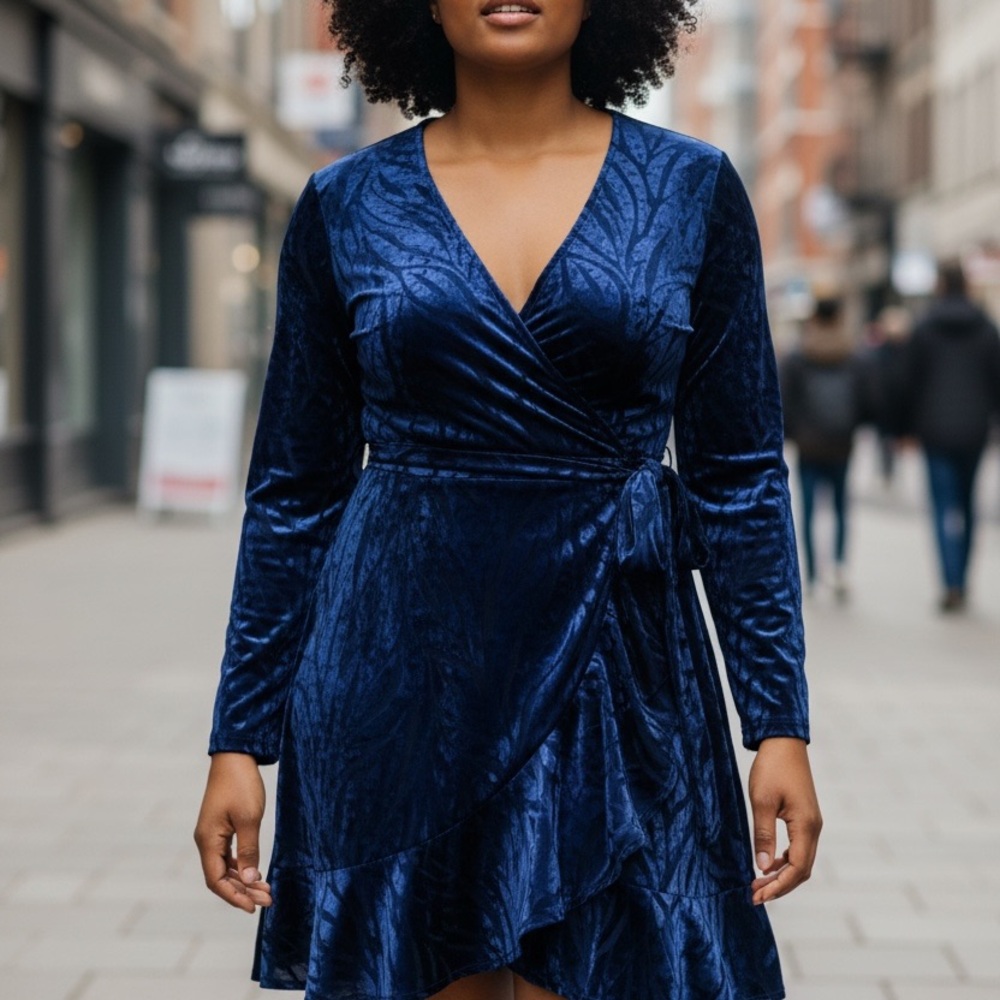 torrid Crushed Velvet Dress – Size 16 ✨
